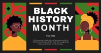 Black Maximalist Black History Month Facebook Ad template