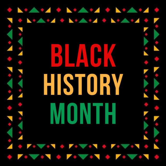 Black Maximalist Black History Month Flyer Instagram Post Template