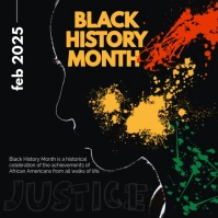 Black Maximalist Black History Month Instagram Post Instagram Post template