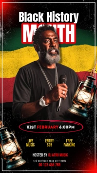 Black Maximalist Black History Month Instagram Story template