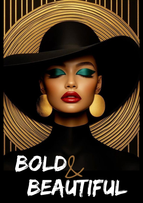 Black Maximalist Bold And Beautiful A3 Template | PosterMyWall