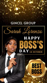 Black Maximalist Boss Day Instagram Story template