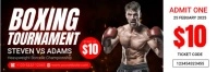 Black Maximalist Boxing Tournament Twitter Banner template