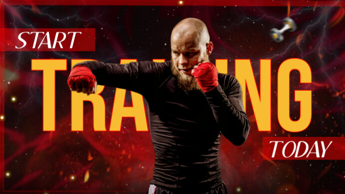 Black Maximalist Boxing Youtube Thumbnail template