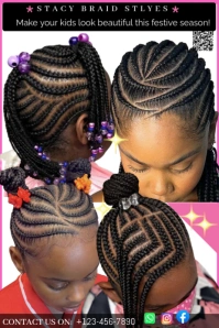Black Maximalist Braid Styles Pinterest Graphic template