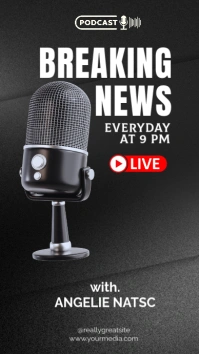 Black Maximalist Breaking News Instagram Story template