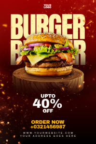 Sort Burger Promotion Poster Template