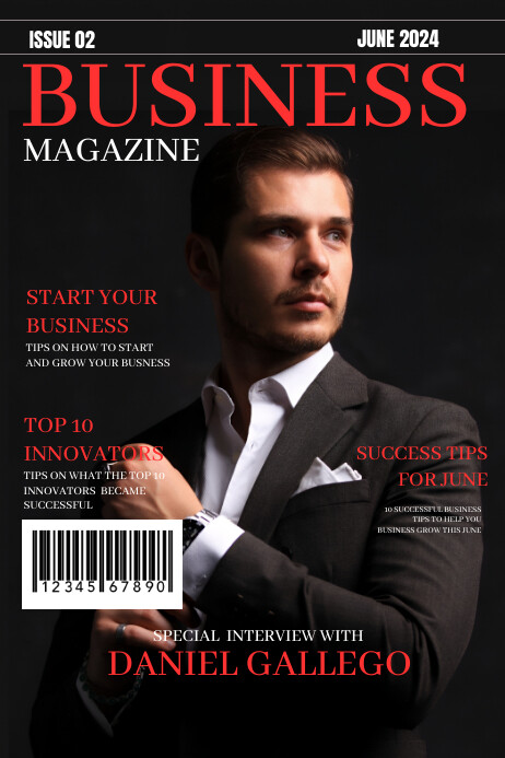 Black Maximalist Business Magazine Cover Temp Template PosterMyWall Black Maximalist Business Magazine Cover Temp Template PosterMyWall