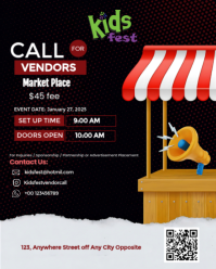 Black Maximalist Call For Vendors  Instagram Portrait template