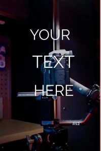 Black Maximalist Camera Template  Poster