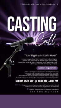 390+ Free Templates for 'Casting call' | PosterMyWall
