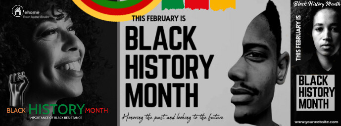 Black Maximalist   Celebrating Black History Month This February  Facebook Cover Photo Facebook-omslagfoto template