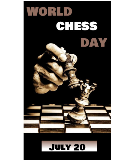 Black Maximalist Chess Flyer (us Letter) Pamflet (VSA Brief) template