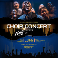 Black Maximalist Choir Concert Instagram Post template