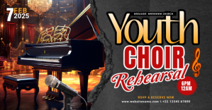 Black Maximalist Choir Facebook Event Cover  Facebook Event Cover template