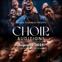 Black Maximalist Choir Rehearsals Instagram Post template