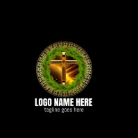 Black Maximalist Christian Logo  Logo template