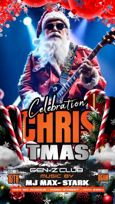 Plantilla de Black Maximalist Christmas Celebration Instagram Story ...