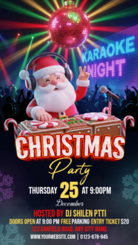 Black Maximalist Christmas Current Party Instagram Story template