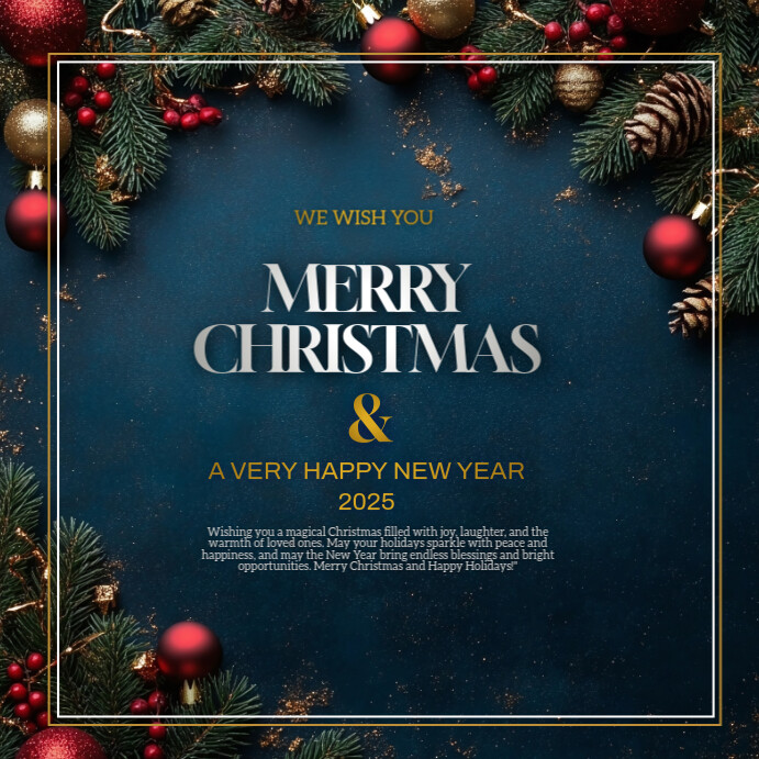 Copy of Black Maximalist Christmas Instagram Post | PosterMyWall