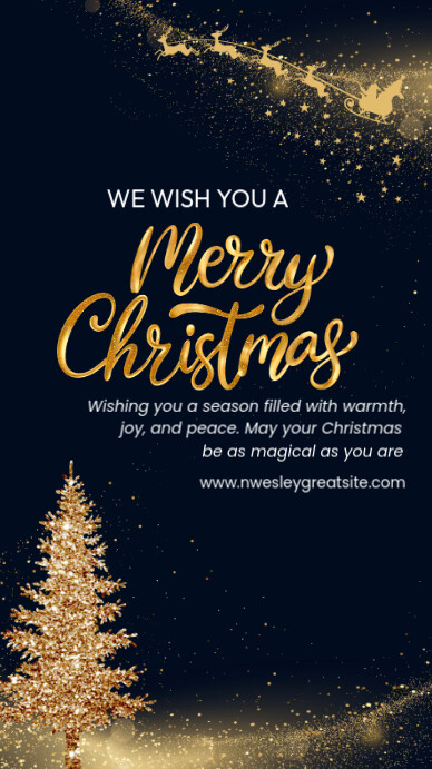 Black Maximalist Christmas Instagram Story Template | PosterMyWall
