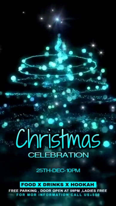 Copy of Black Maximalist Christmas Party Flyer Instagram Story ...