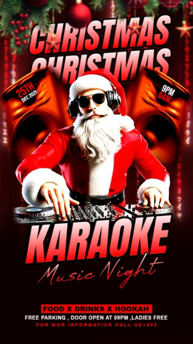 Copy of Black Maximalist Christmas Party Flyer Instagram Story ...
