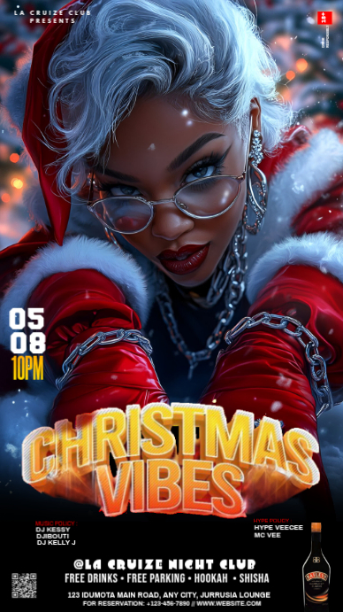 Copy of Black Maximalist Christmas Party Instagram Story | PosterMyWall