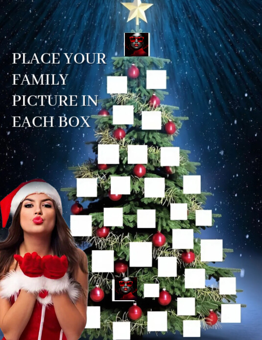 Copy of Black Maximalist Christmas Tree Flyer (us Letter) | PosterMyWall