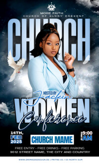 Black Maximalist Church Conference Flyer Us Legal template