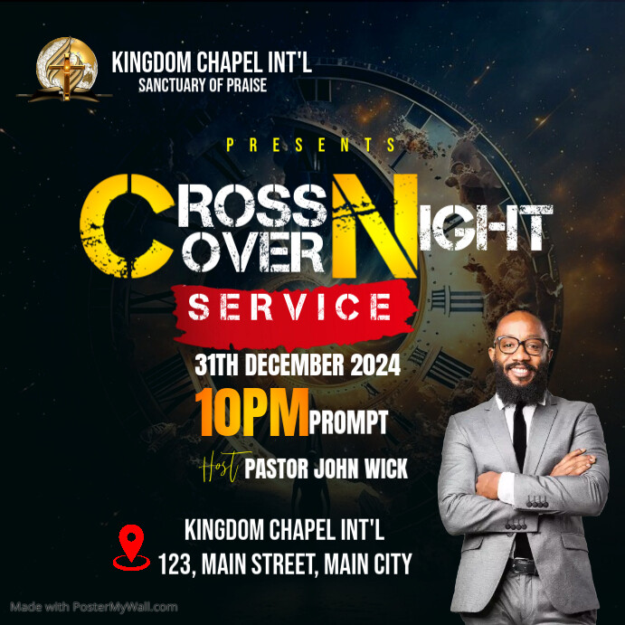 Copy of Black Maximalist Church Crossover Night Instagram Post ...