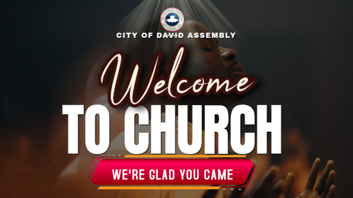 Black Maximalist Church Digital Display (16:9) template
