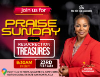 Black Maximalist Church  Flyer (us Letter) template