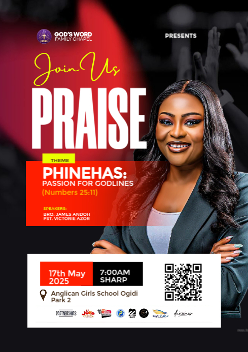Black Maximalist Church Flyer A4 Template | PosterMyWall