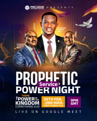 Black Maximalist Church Flyer Design Instagram Portrait template