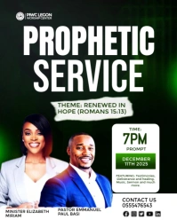 Black Maximalist Church Flyer  Instagram Portrait template