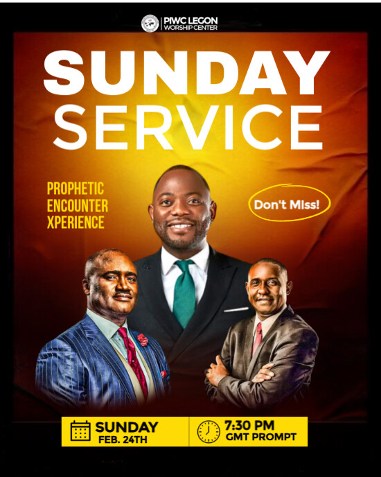 Copy of Black Maximalist Church Flyer Instagram Portrait | PosterMyWall