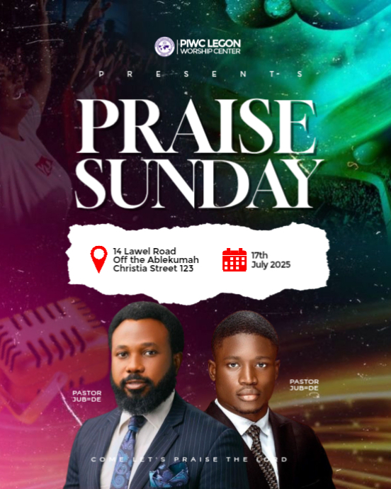 Copy of Black Maximalist Church Flyer Instagram Portrait | PosterMyWall