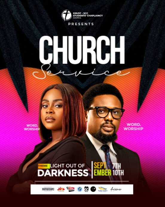 Copy of Black Maximalist Church Flyer Instagram Portrait | PosterMyWall