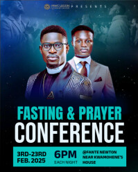 Black Maximalist Church Flyer Instagram Portrait template