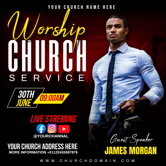 Copy of Black Maximalist Church Instagram Post | PosterMyWall