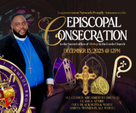 Black Maximalist Church Large Rectangle template