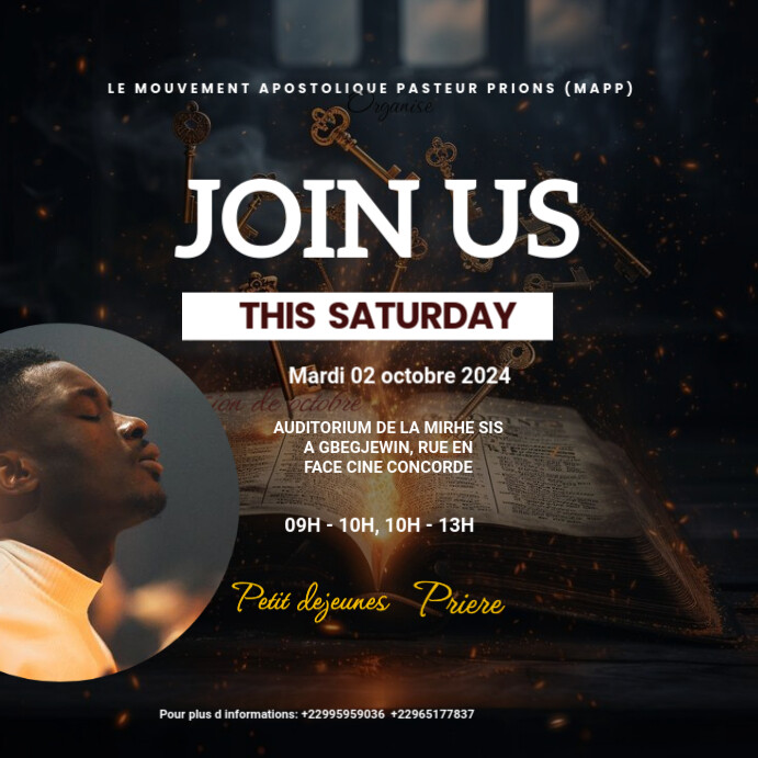 Copy of Black Maximalist Church Poster Instagram Post | PosterMyWall