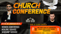 Black Maximalist Church Service Digital Display (16:9) template