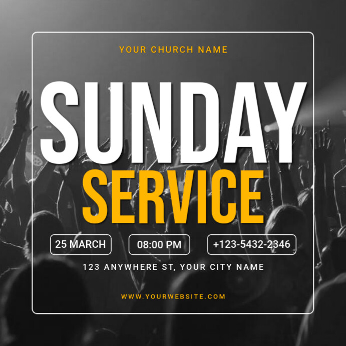 Copy of Black Maximalist Church Sunday Service Instagram Post ...