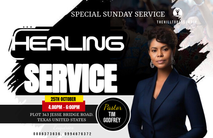 Black Maximalist Church Tabloid Tablóide template
