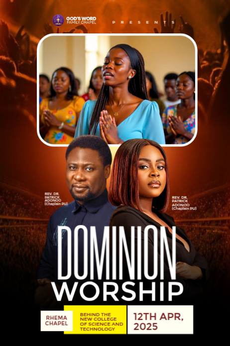 Copy of Black Maximalist Church Worship Flyer Poster | PosterMyWall