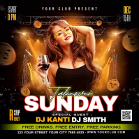 Black Maximalist Club Event Instagram Post Video template