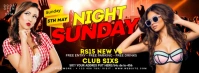 Black Maximalist Club Party Facebook Cover Facebook Cover Photo template