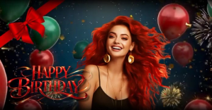 Black Maximalist Colorful Ballons Facebook Shared Image template